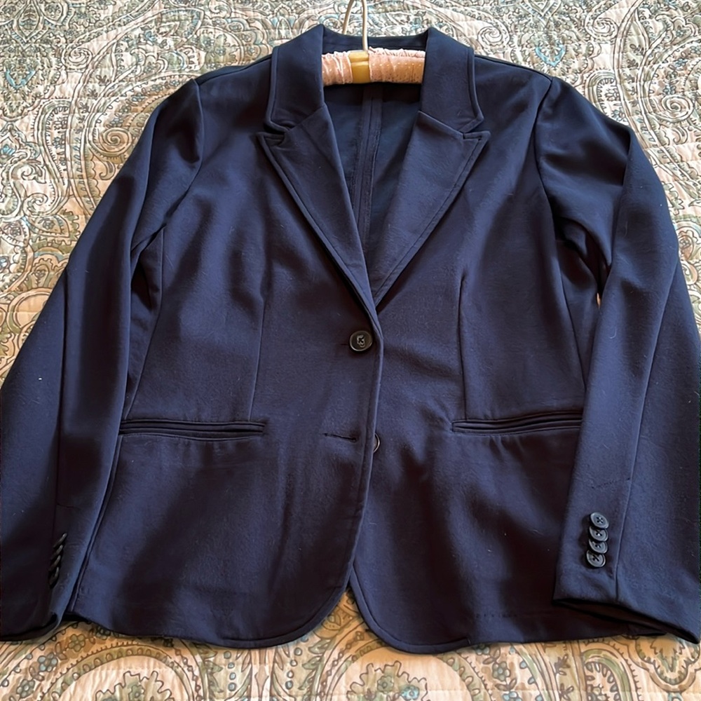 Port Authority Ladies Knit  Blazer- Size M-Blue